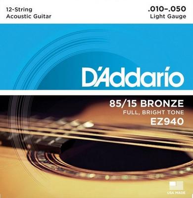 D'ADDARIO EZ-940 10-50 струны для 12-стр. гитары