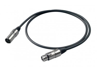 Proel BULK250LU15 - Микрофонный кабель, XLR папа <->XLR мама, длина - 15 m