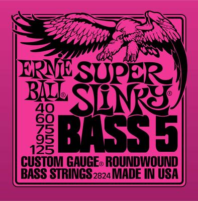 ERNIE BALL 2824 40-125 струны для 5-струнной бас гитары