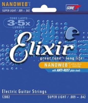 ELIXIR 12002 09-42 NanoWeb струны для электрогитары