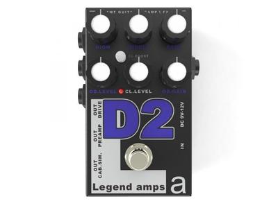 AMT D-2 Legend Amps 2 гитарная педаль двухканальный предусилитель