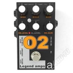 AMT O-2  Legend Amps 2 гитарная педаль двухканальный предусилитель Orange