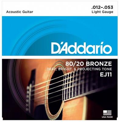 D'ADDARIO EJ-11 12-53 струны для акустической гитары